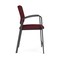 Lesro Newport Hip Chair Metal Frame, Charcoal, OH Wine Upholstery NP1161 - alternate 3